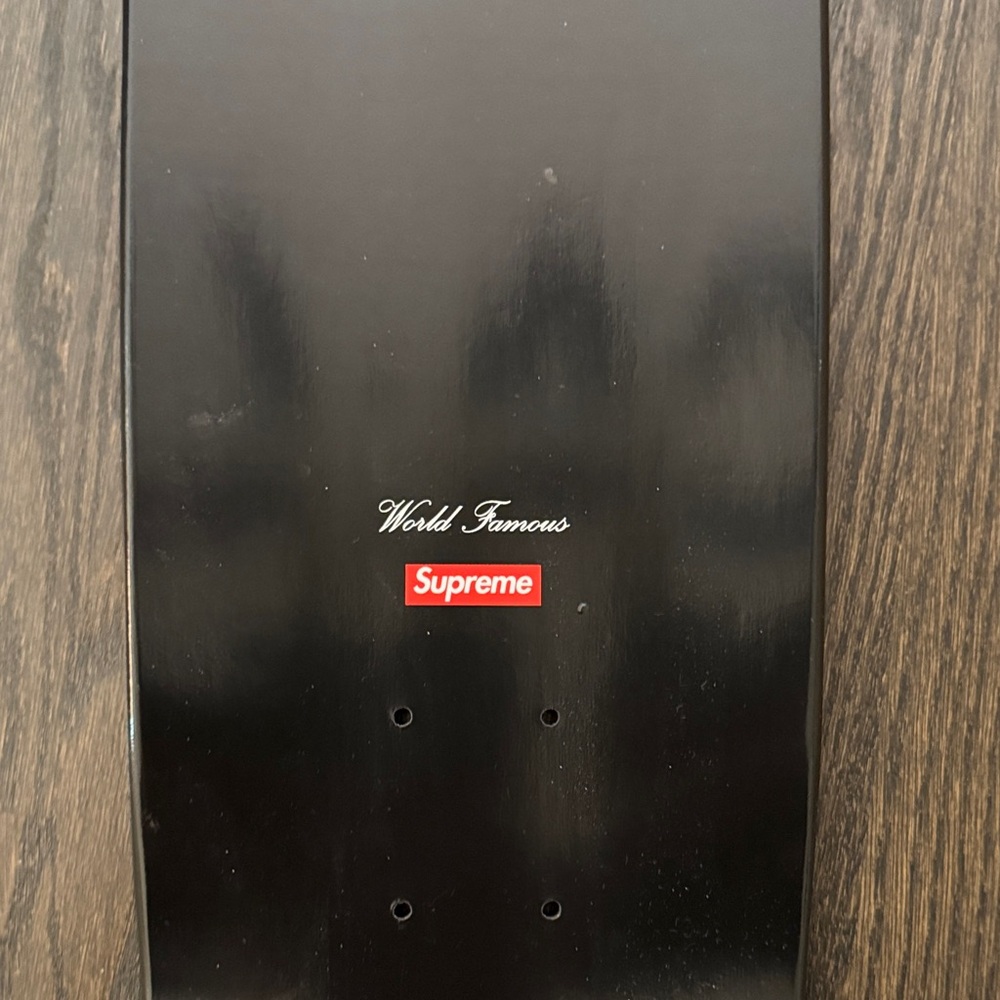 Supreme Black Skateboard with Red Logo - Picture 4 of 5